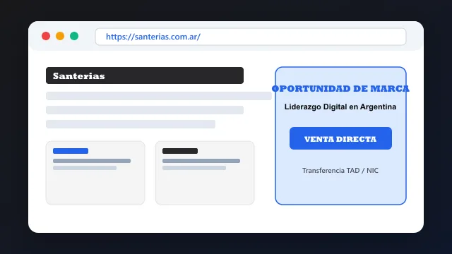 Modelo de aplicación comercial y proyectos digitales para santerias.com.ar